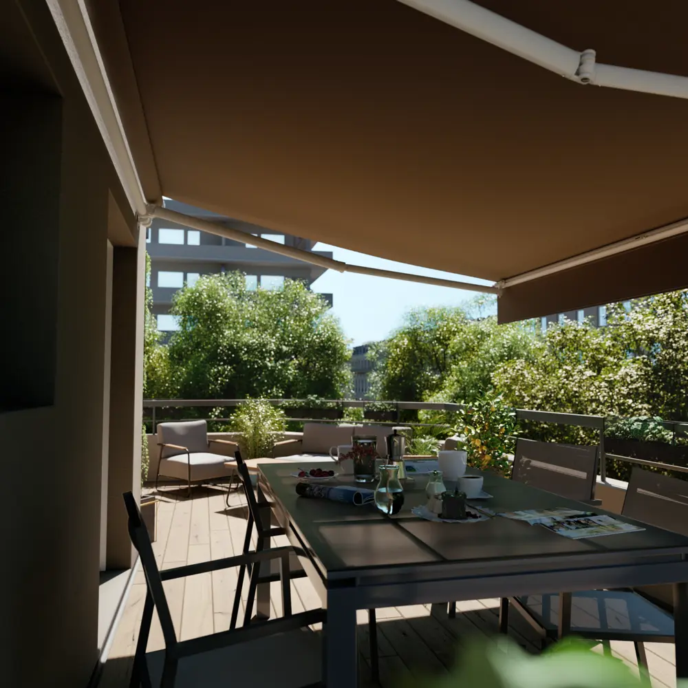 Маркиза механическая Naterial Calima 3х2м цвет серый STLM-2064182 - Вид №7