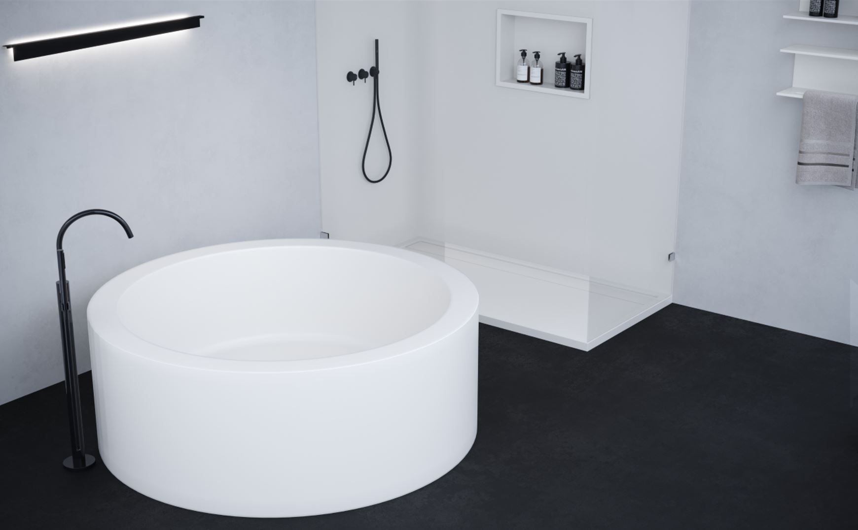 Мебель для ванной комнаты Corian® Acquapazza чистый ARCH-00022329 - Вид №4