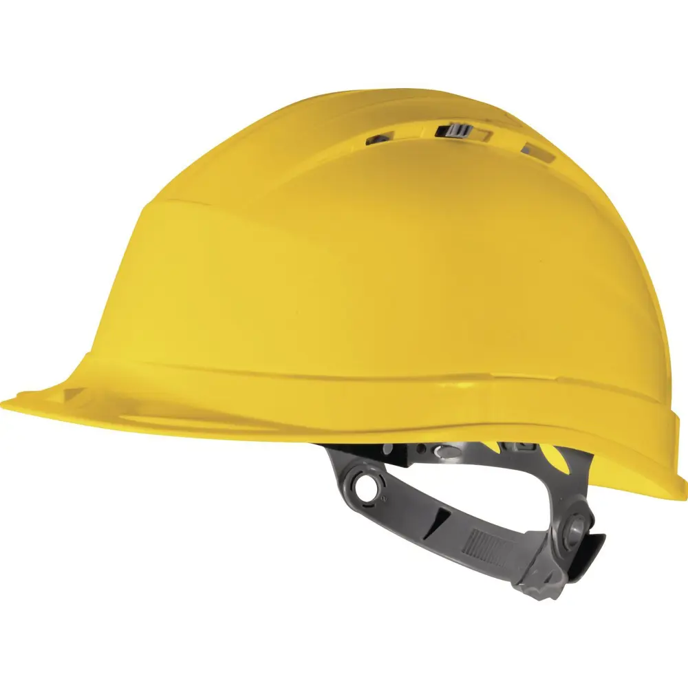 Каска защитная Delta Plus Quartz I желтая с вентиляцией STLM-2173017