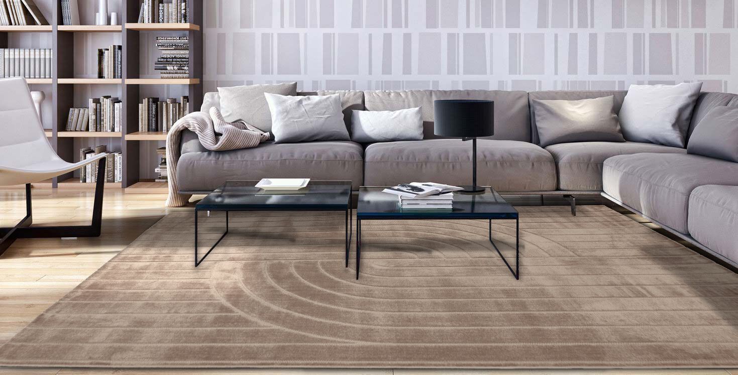 Сплошной цвет прямоугольный ковер Ademi Essential ARCH-00008776