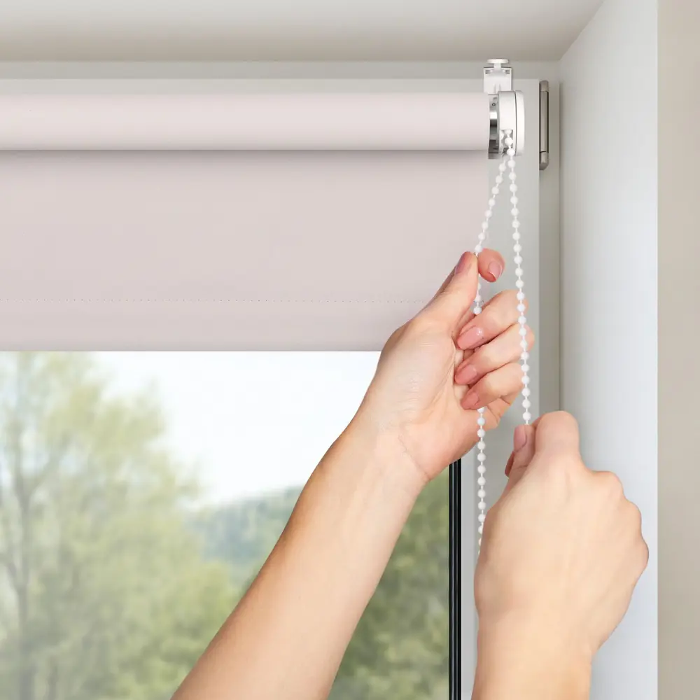 Штора рулонная блэкаут 70x160 см светло-серая PRAKTO BLACKOUT STLM-2156896 - Вид №5