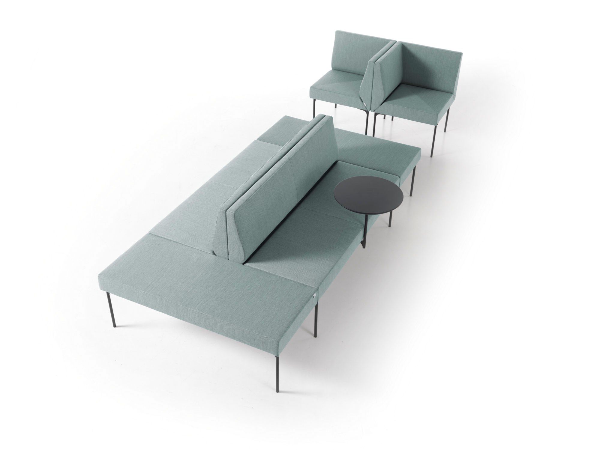 Мягкая скамейка из ткани SITIA Laguna ARCH-00129293 - Вид №5