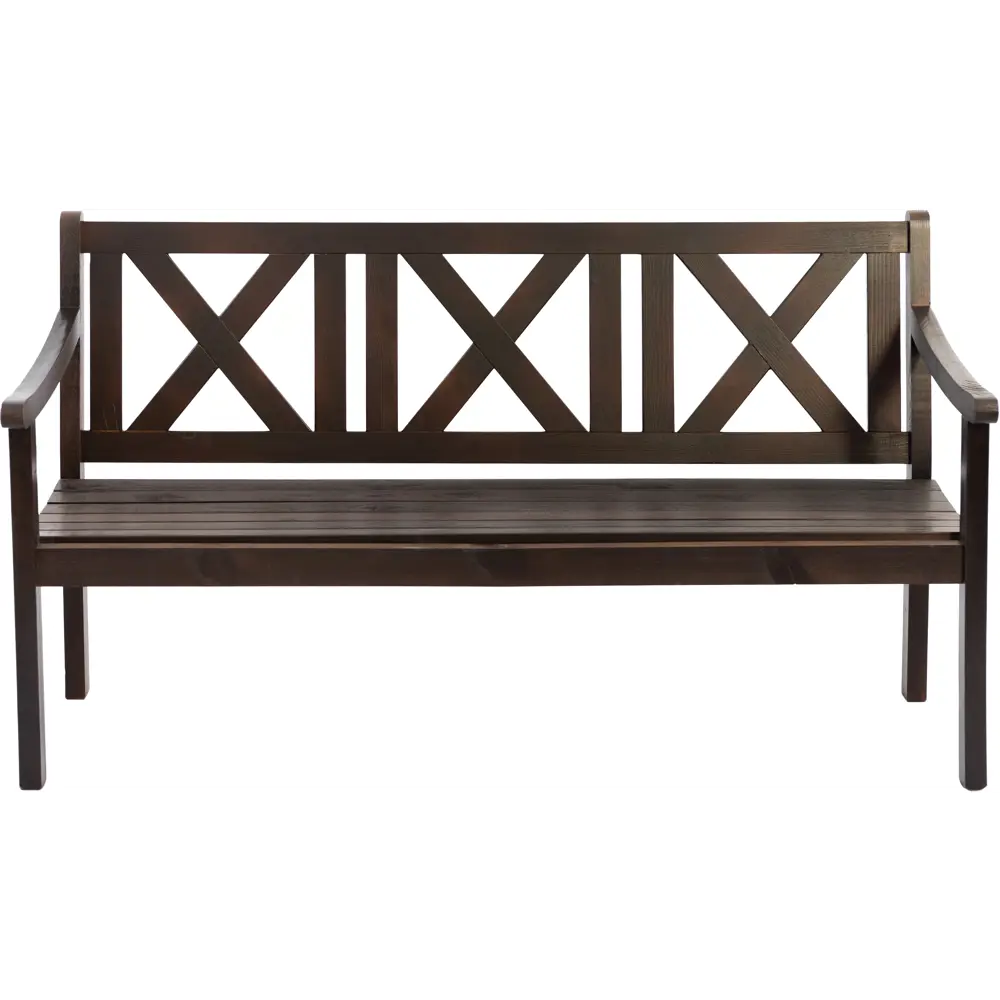 Скамья садовая Копенгаген 161х63х86 см дерево коричневая Santreyd STLM-2115469 - Вид №1