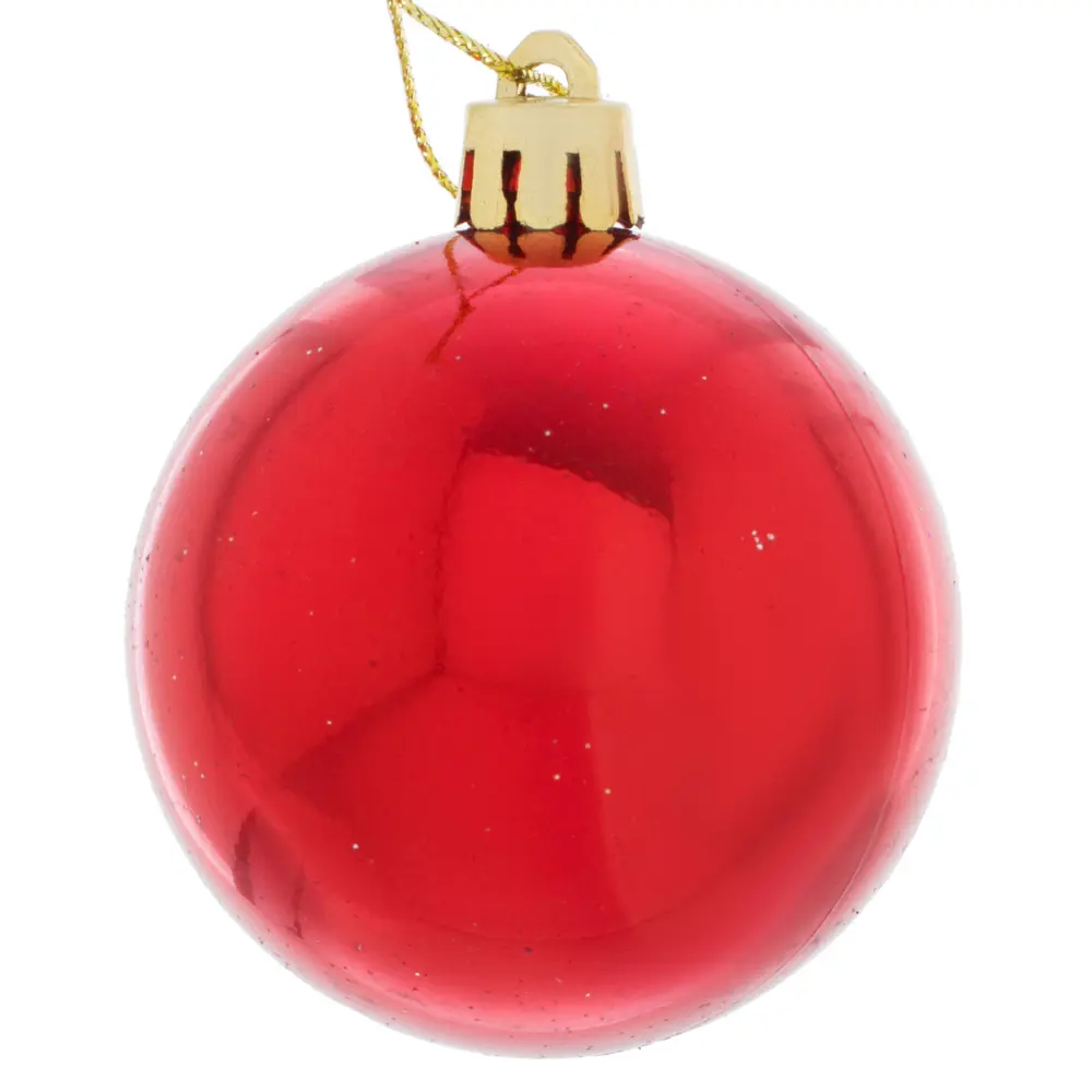 Набор ёлочных шаров 3 шт 6 см, цвет красный Santreyd STLM-2034093 - Вид №1