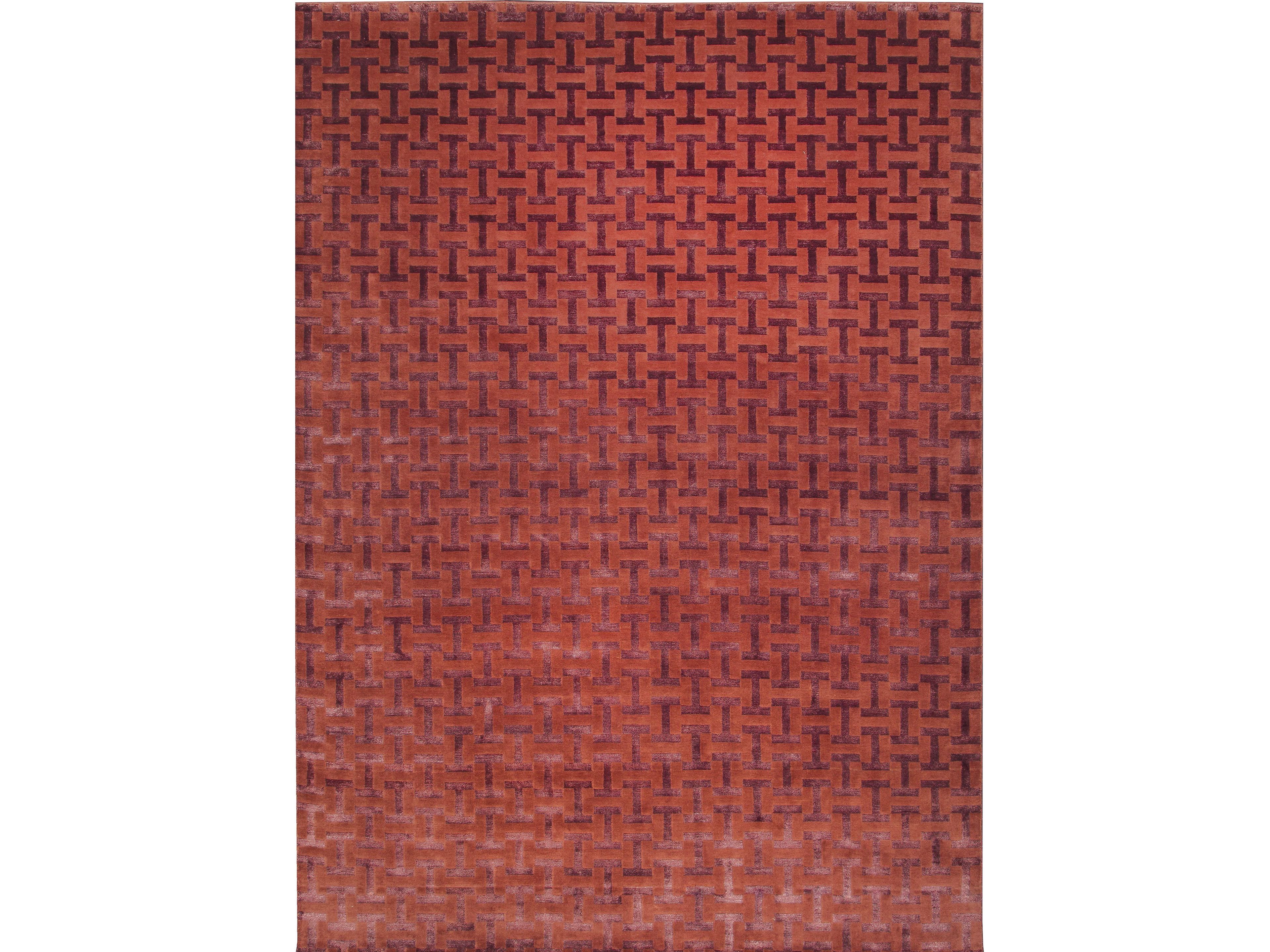 Ковер ручной работы из бамбукового волокна Sirecom Tappeti ARCH-00057648 - Вид №1