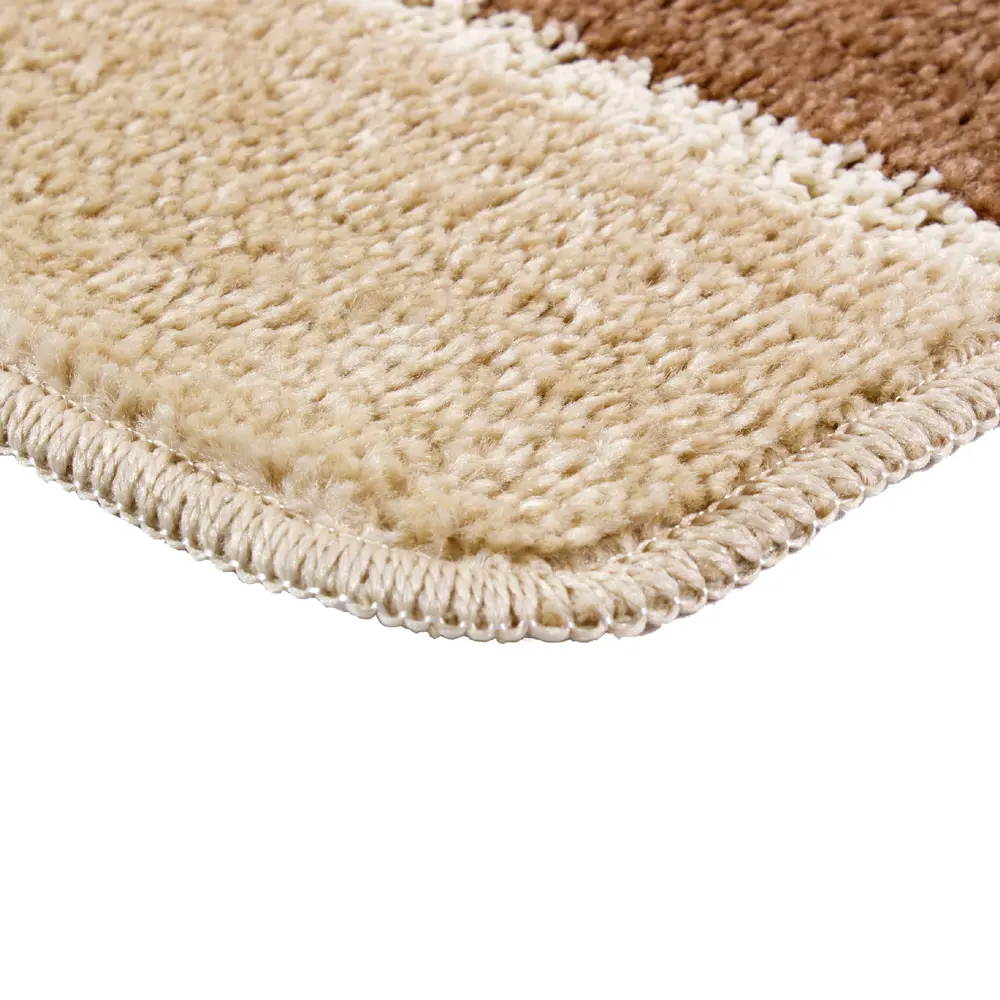 Коврик для ванной комнаты «Sera» цвет бежевый PRIMANOVA STLM-2183672 - Вид №1