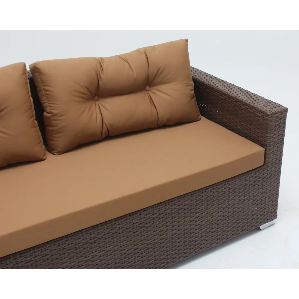 Диван садовый Lavantera 180 165x77x70 см искусственный ротанг цвет коричневый 85017153 STLM-2155359 Santreyd  - Вид №2