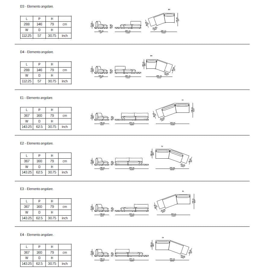 Кожаный модульный диван Baxter Aura ARCH-00089329 - Вид №13