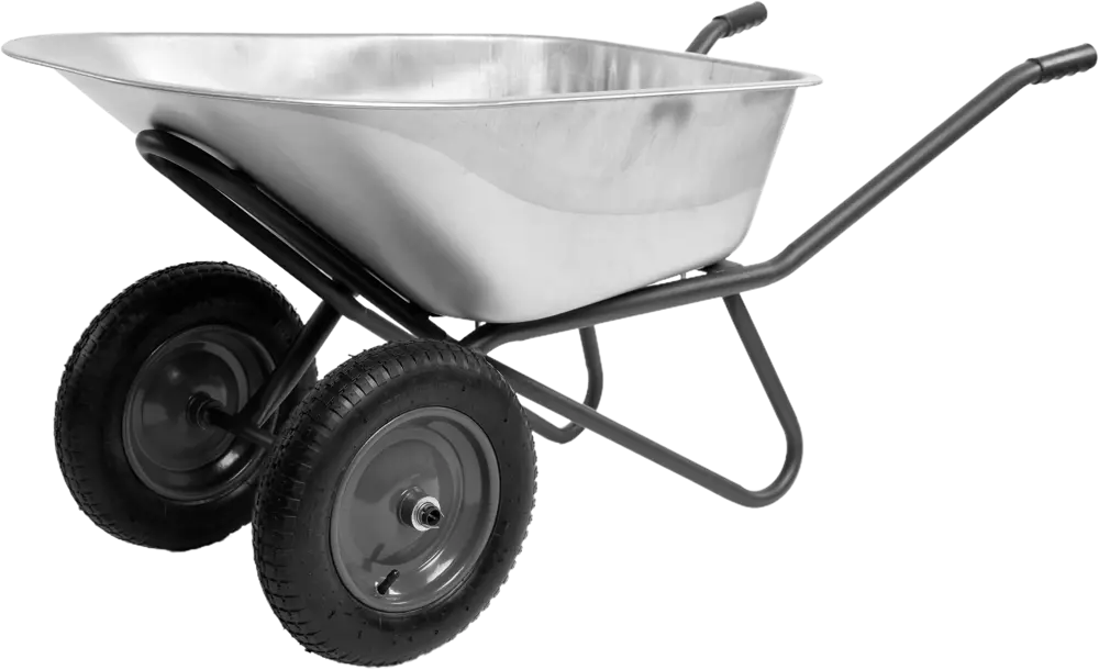 Садовая тачка Павловская Заря с двумя колесами 115 л 87927821