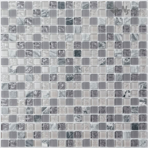 Мозаика стеклянная с вкроплениями природного камня S-858 SN-Mosaic Exclusive