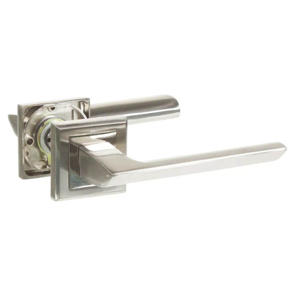 Ручки дверные на розетке EDS-64-30, цвет никель EDSON STLM-2177496 - Вид №2