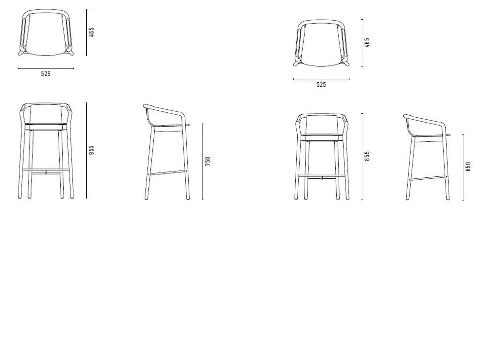 Барный стул из ясеня SP01 Томас ARCH-00124810 - Вид №7