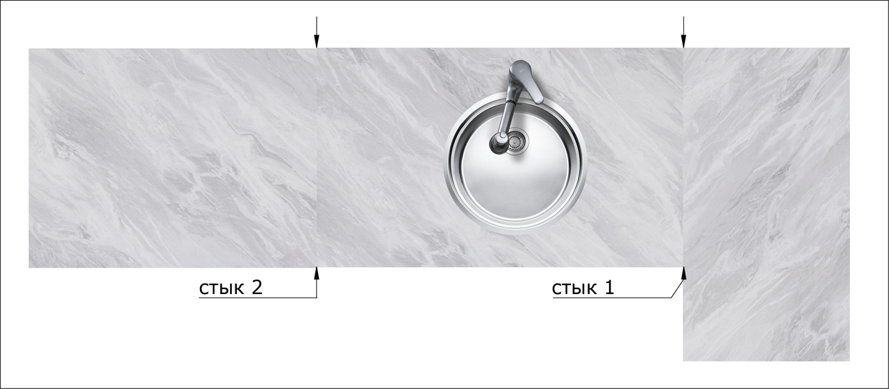 Столешницы для кухни - Монтабелла LIGRON LIST405 2111 - Вид №21