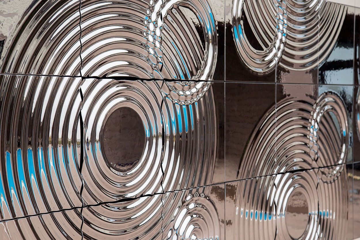 Декоративная стеклянная панель PlusObject Interference ARCH-00023701 - Вид №1