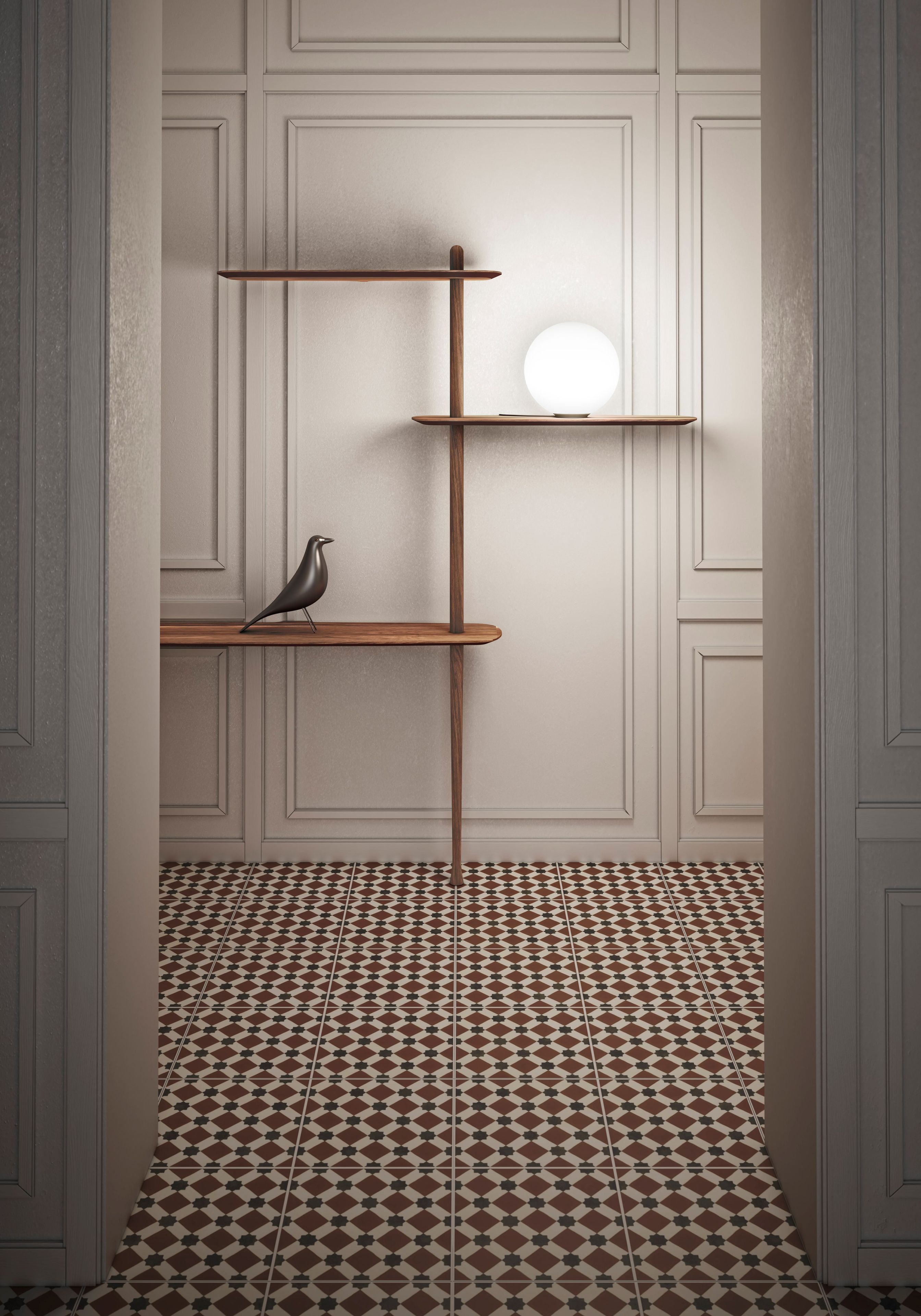 Модульная полка для пола из шпона NOMON уникальная ARCH-00144627 - Вид №6