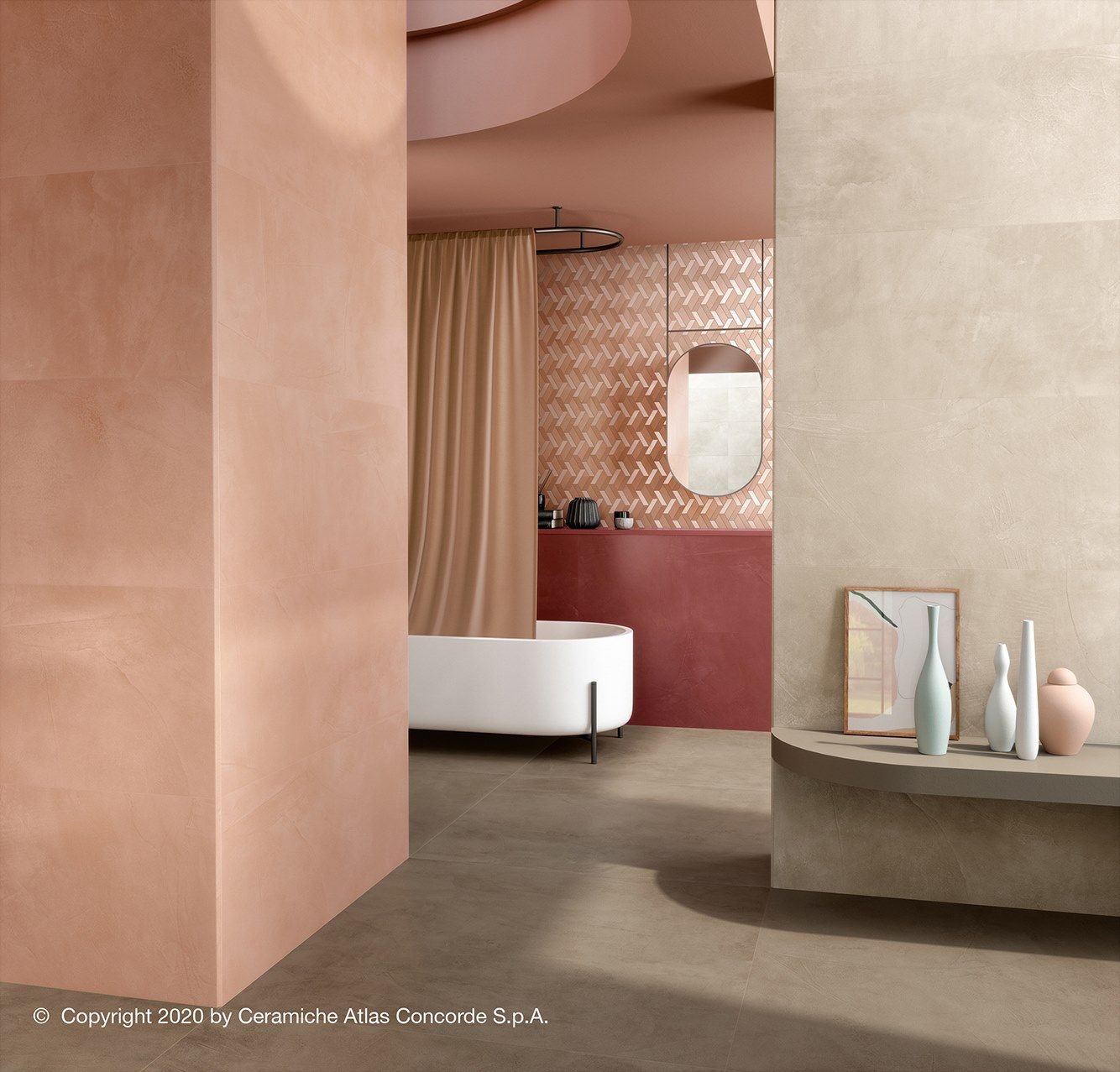 Белое керамическое покрытие с эффектом смолы Atlas Concorde ARCH-00113266 - Вид №14