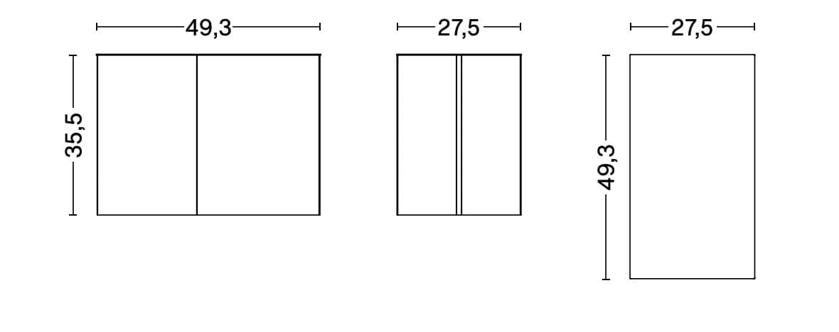 Прямоугольный стальной журнальный столик In Stock Hay ARCH-00007371 - Вид №4