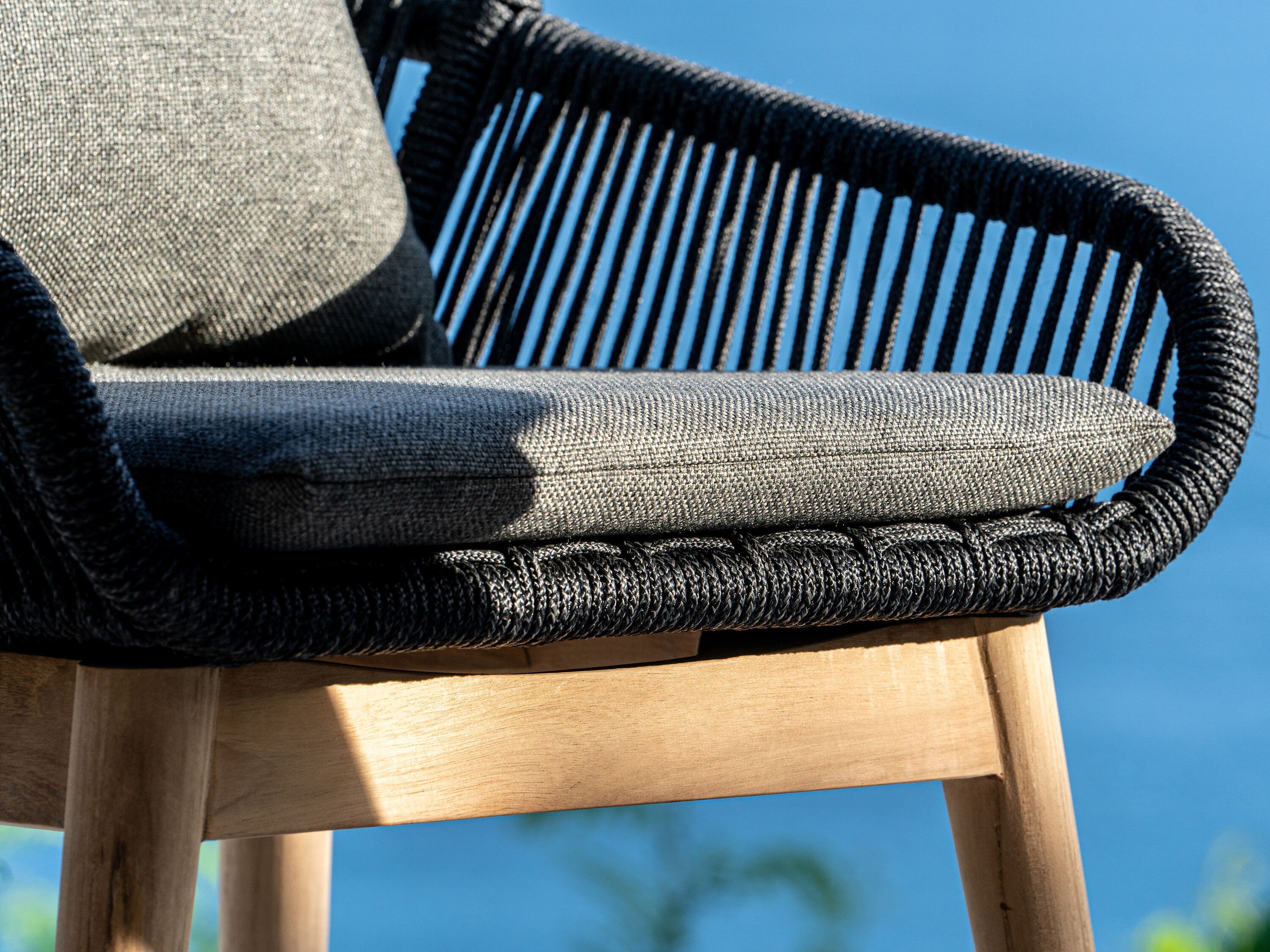 Алюминиевый и деревянный садовый стул cbdesign Altea ARCH-00114278 - Вид №4