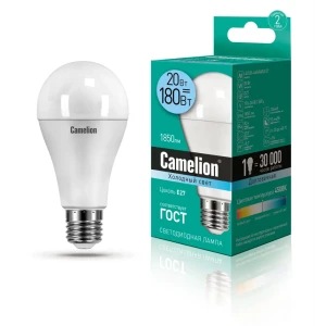 91273308 Светодиодная лампа Camelion LED20-A65/845/E27 13165 STLM-1479434