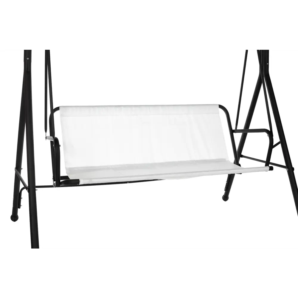 Качели садовые 2-х местные (до 160 кг) зеленый/ бежевый/ красный Santreyd STLM-2041904 - Вид №1