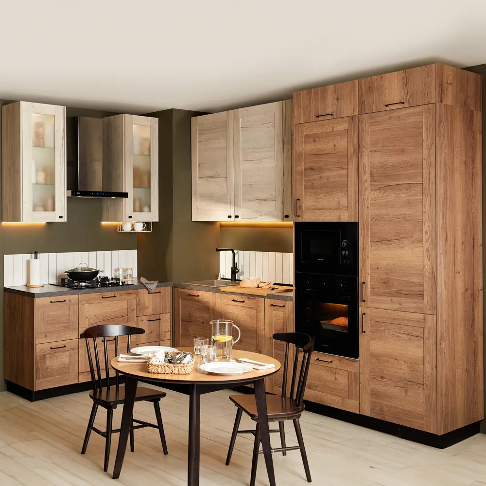 Фасад кухонного шкафа Рошаль 39.7x12.5 см KONSENSA ЛДСП цвет темное дерево STLM-2029085 - Вид №10