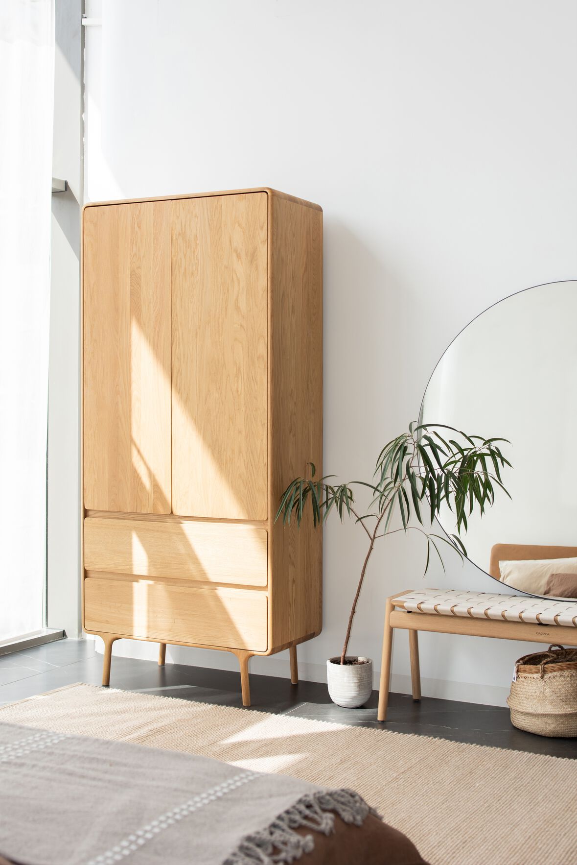 Скамейка из дуба и ткани Gazzda KLUPA ARCH-00107509 - Вид №24