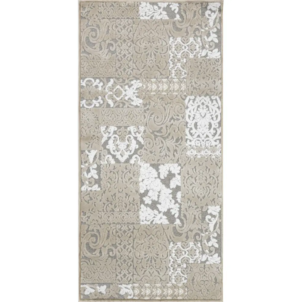 Ковер Роялтафт Шенилл 100x200 см полипропилен 84504_88 цвет серый STLM-2148122 - Вид №1