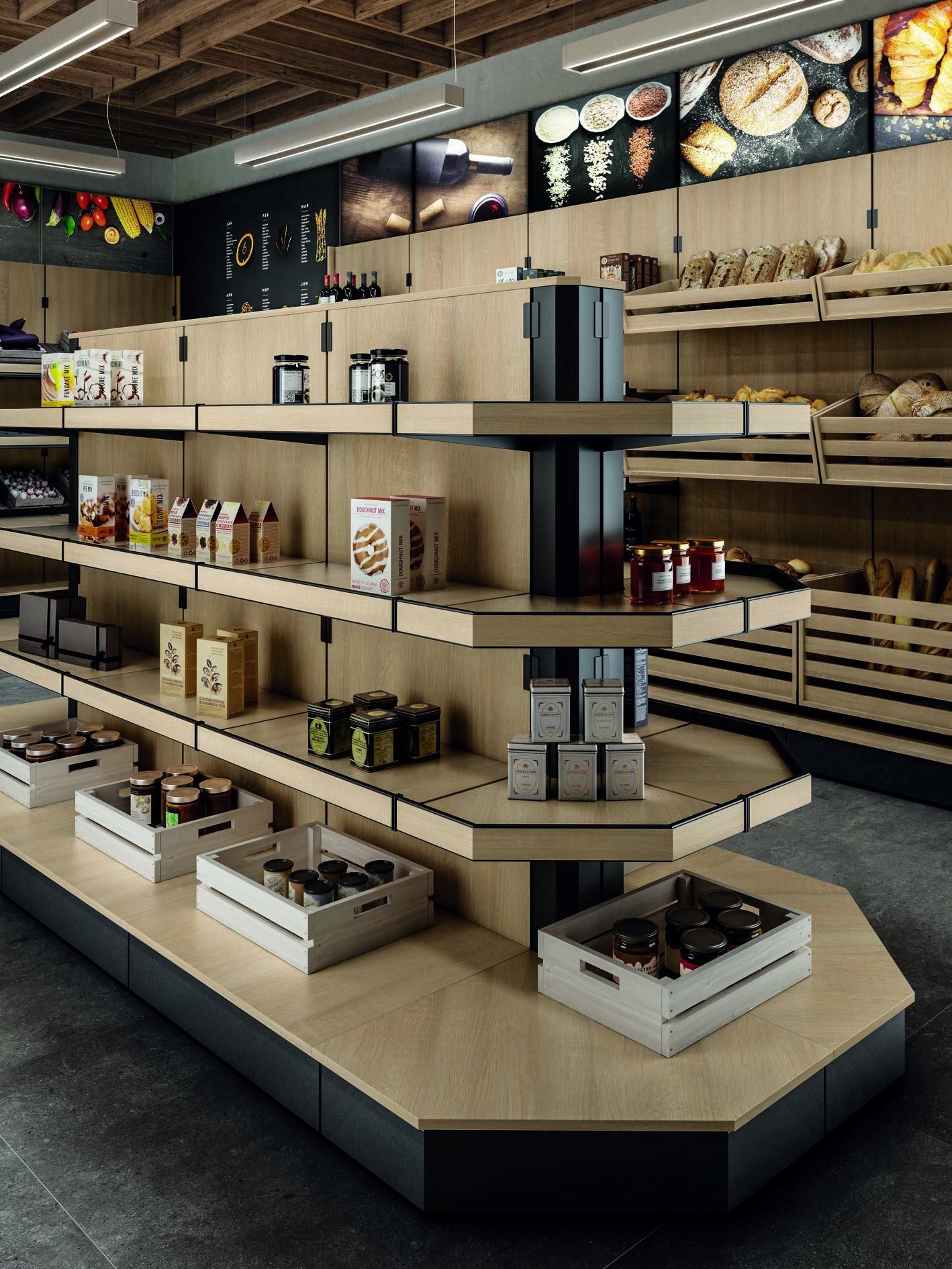 Деревянная напольная стойка дисплея Frigomeccanica Genius ARCH-00129619 - Вид №1