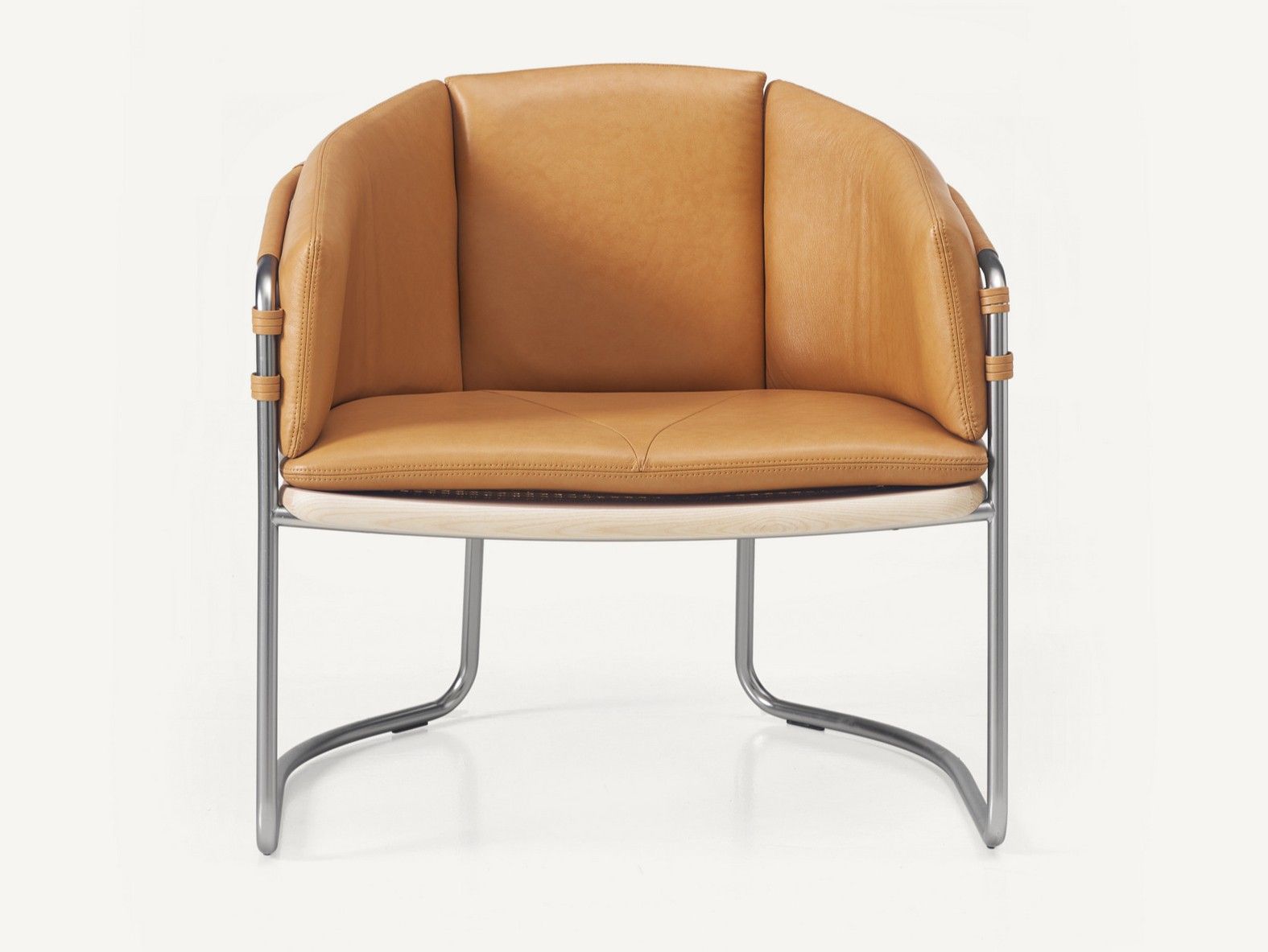 Мягкое кожаное кресло с подлокотниками BassamFellows ARCH-00068952 - Вид №7