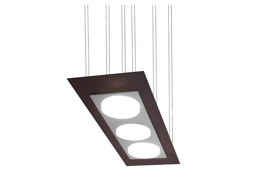 Металлический светодиодный подвесной светильник Lampex Italiana Flat ARCH-00142959