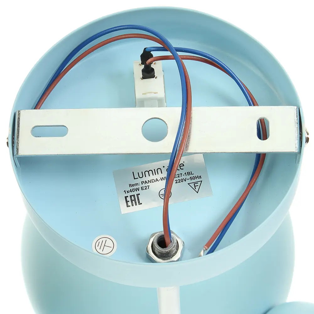 Бра Panda 1хЕ27х40 Вт цвет голубой LUMIN ARTE STLM-2100598 - Вид №1