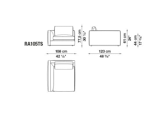 Ткань диван B&B Italia Ричард ARCH-00082196 - Вид №47