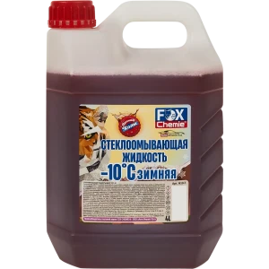 Жидкость стеклоомывающая зимняя без метанола Fox Chemie -10° 4 л