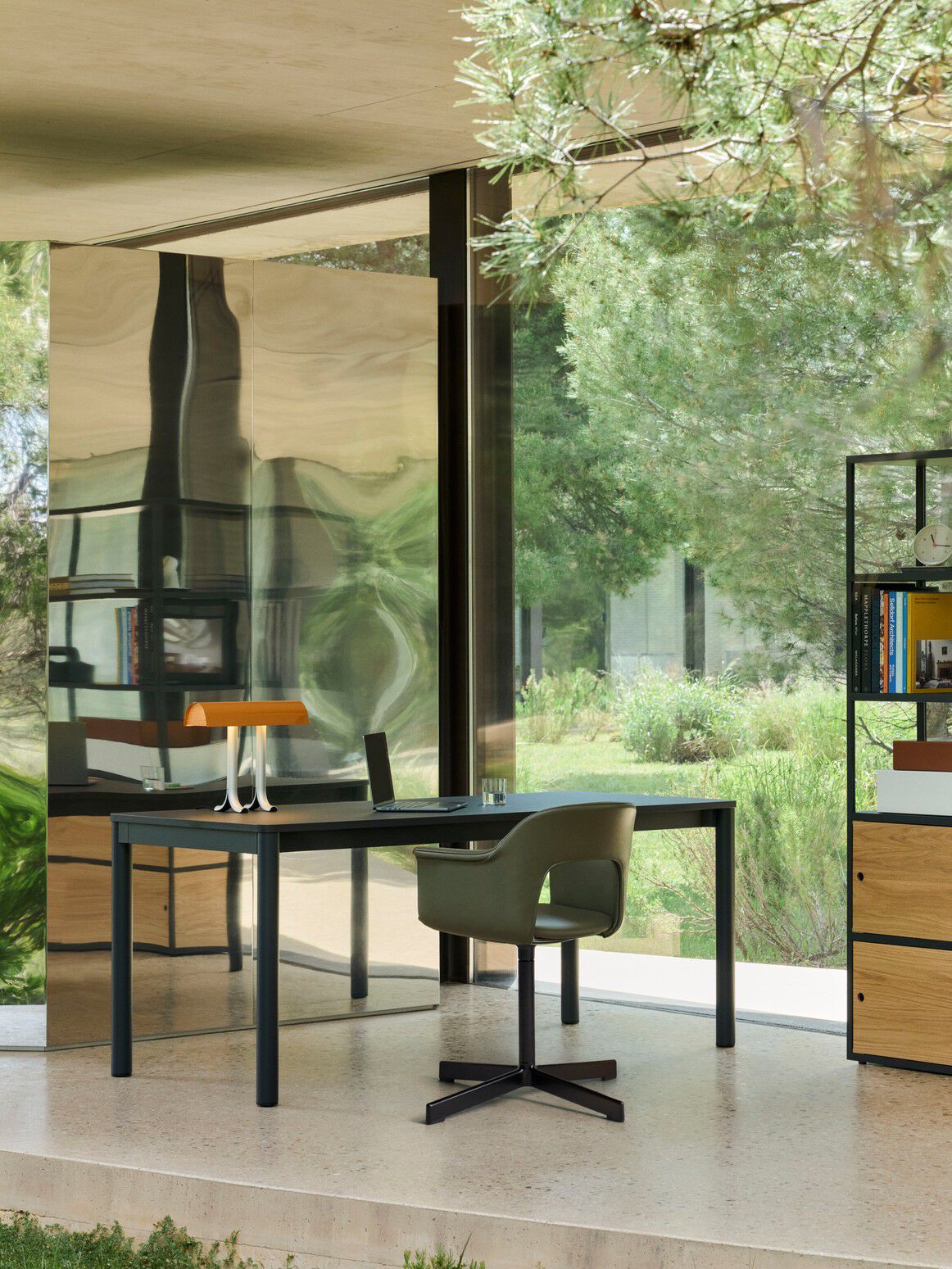 Вращающийся мягкий стул с подлокотниками Hay макет ARCH-00039533 - Вид №4