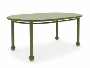 Алюминиевый овальный садовый стол