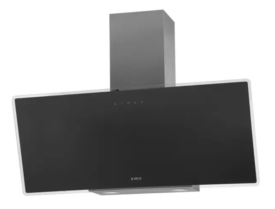 9061655 Вытяжка наклонная Elica SHIRE IX BL/A/90 черный/прозрачный STDN-0101443