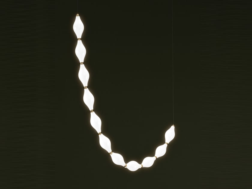 Подвесной светильник из боросиликатного стекла Euroluce Lampadari Dewy ARCH-00031831