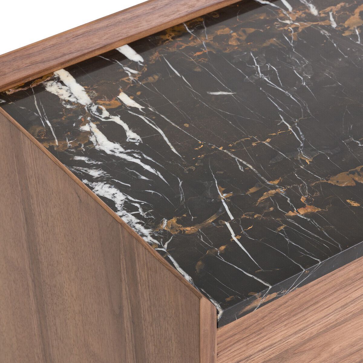 Деревянная и мраморная тумбочка с ящиками AMPM Noham ARCH-00089786 - Вид №3
