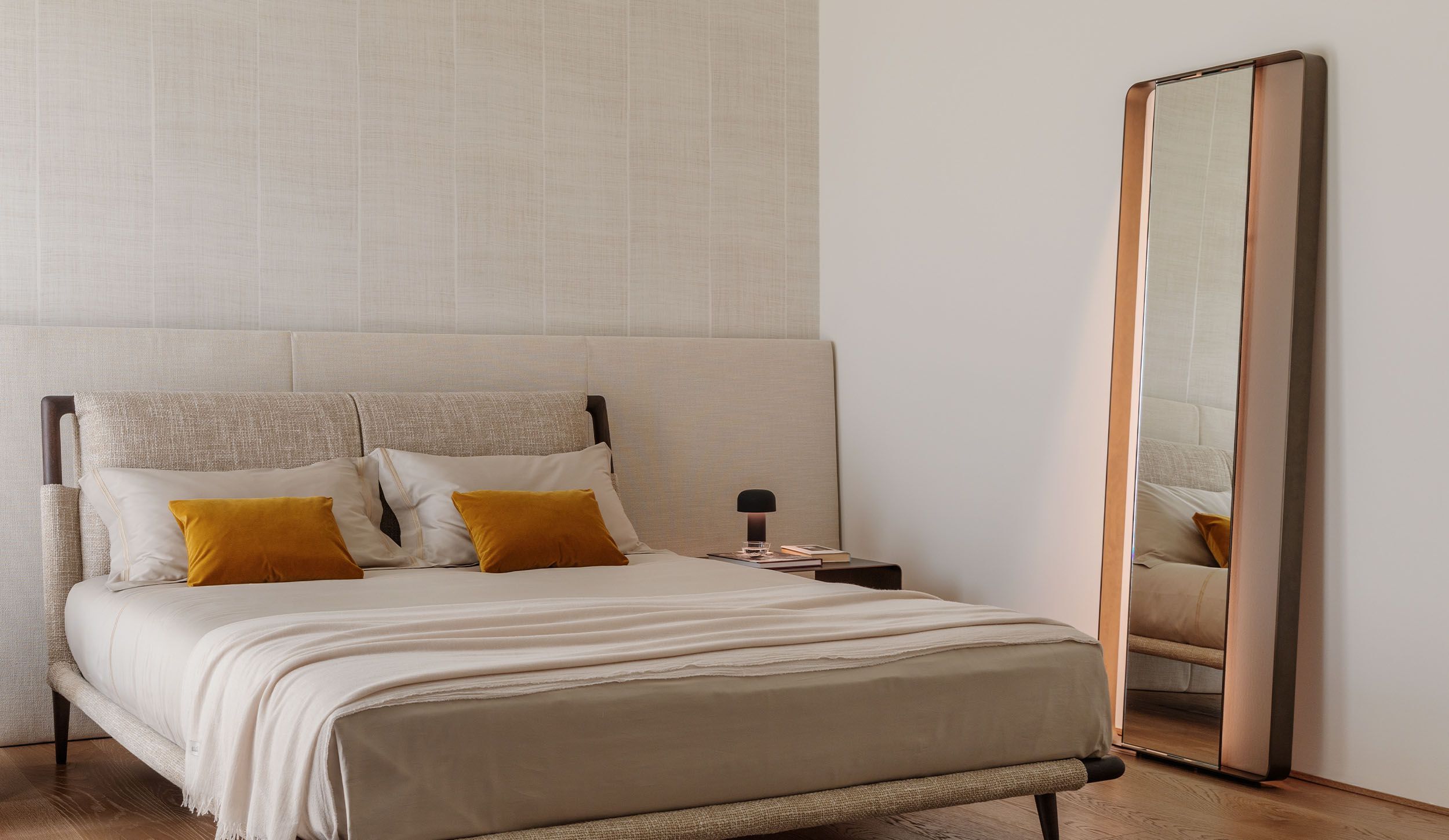 Прямоугольное напольное зеркало со встроенным освещением Natevo BAMBOO ARCH-00149825 - Вид №7