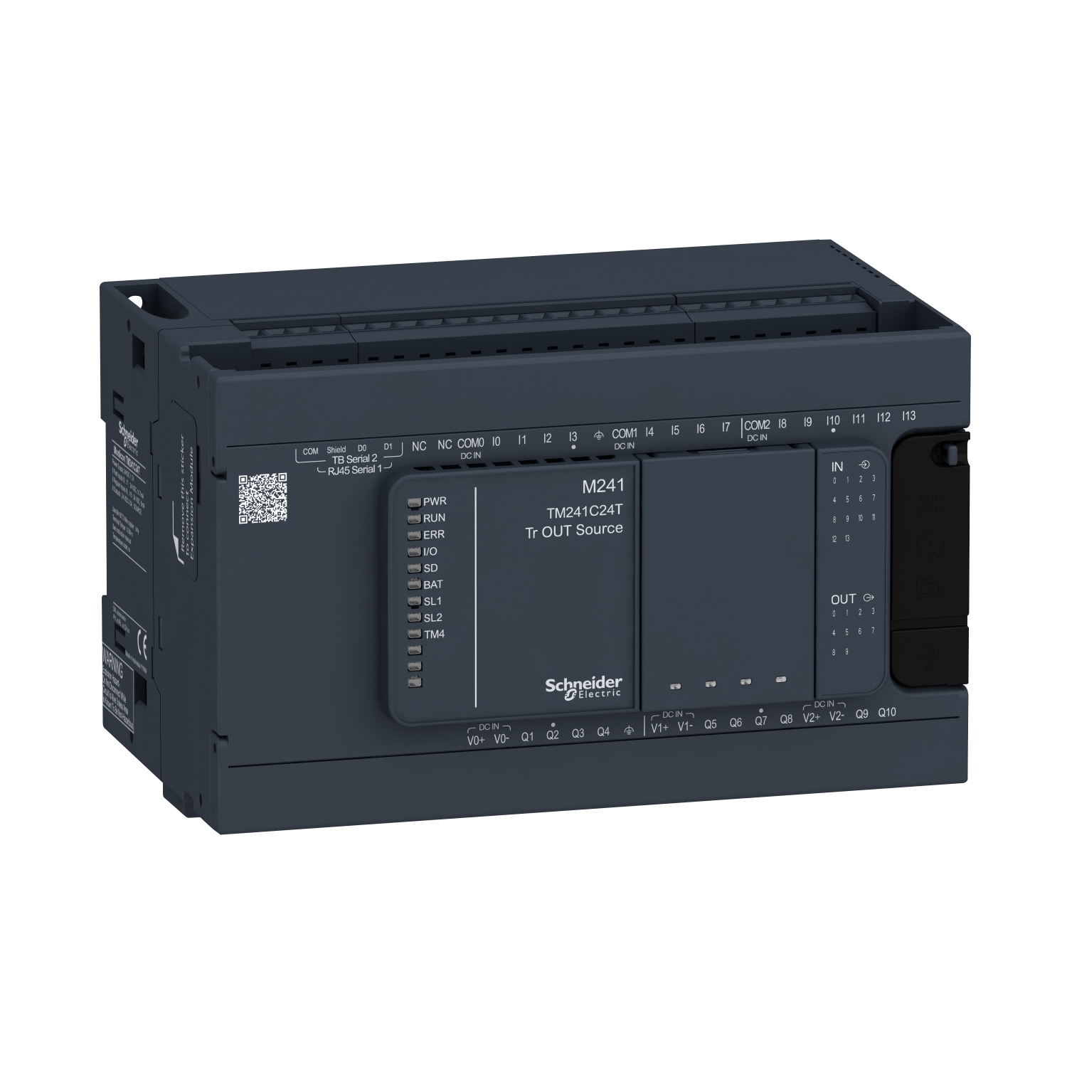 TM241C24T БАЗОВЫЙ БЛОК M241-24IO ТРАНЗИСТ ИСТОЧНИК Schneider Electric OEM ПЛК Modicon 