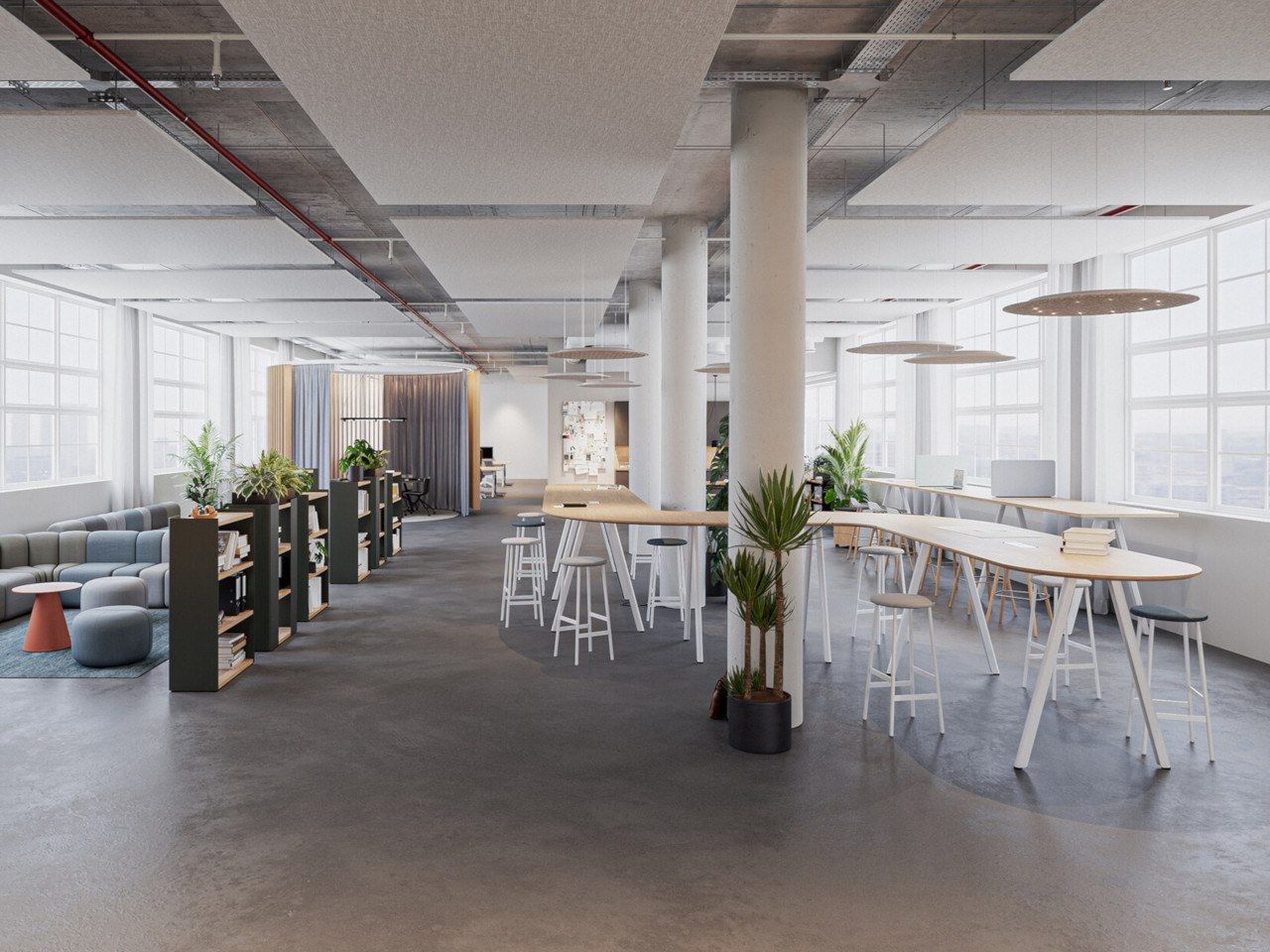 Высокий модульный стол для совещаний RENZ слайд ARCH-00036269 - Вид №2