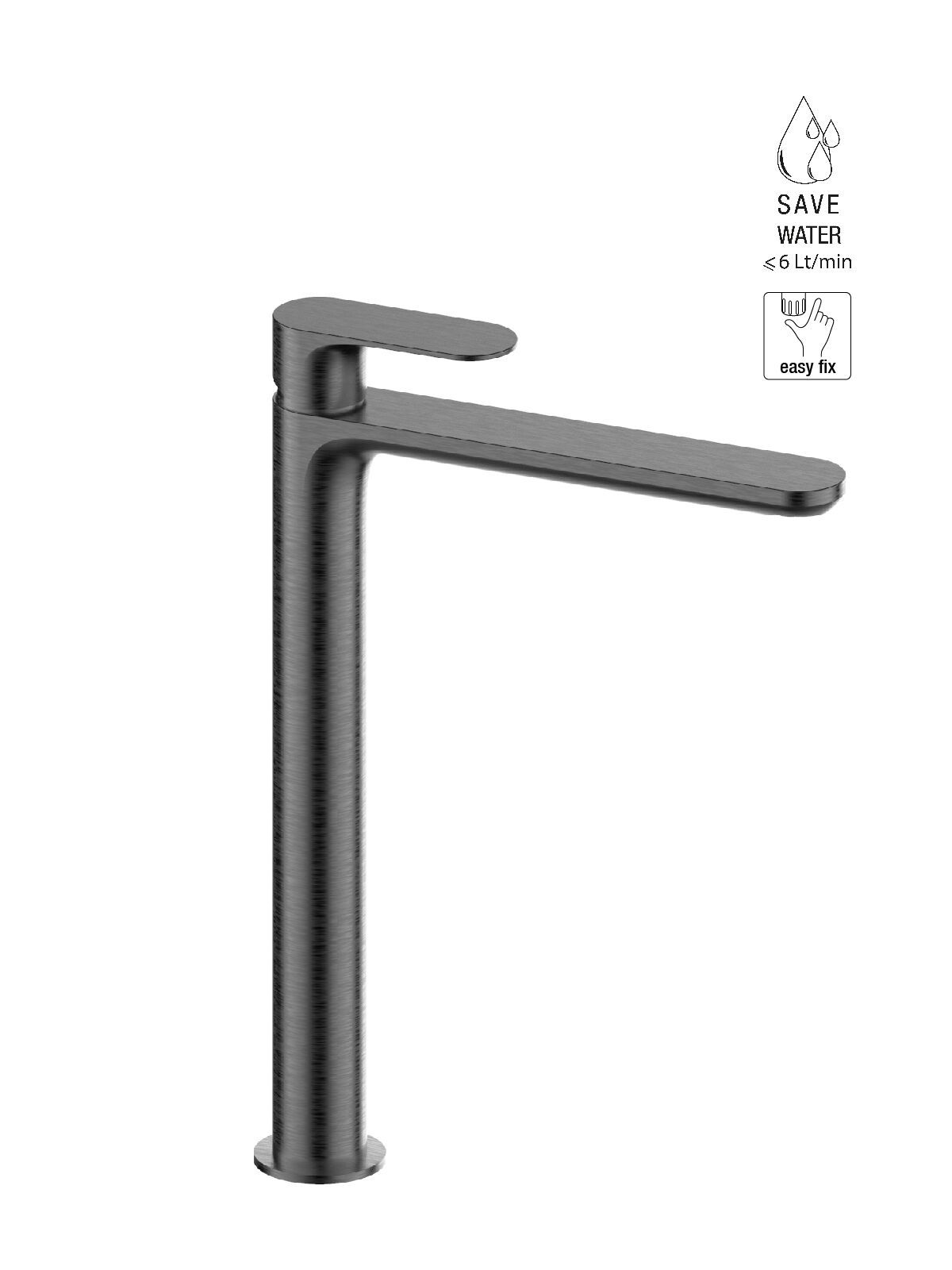 Высокий смеситель для раковины без слива Rubinetterie Frattini Lea ARCH-00096763 - Вид №10