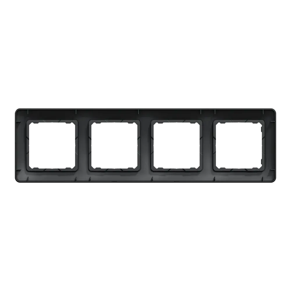 Рамка для розеток и выключателей Systeme Electric Sedna Design 4 поста, цвет антрацит STLM-2018031 - Вид №2