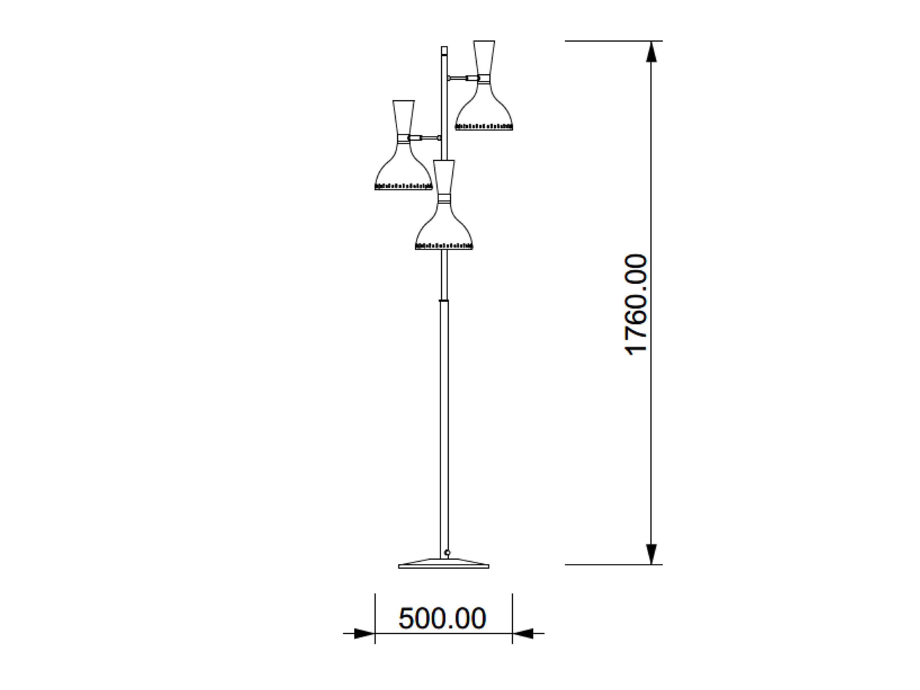 Металлический светодиодный торшер Lampex Italiana Bell ARCH-00023245 - Вид №2