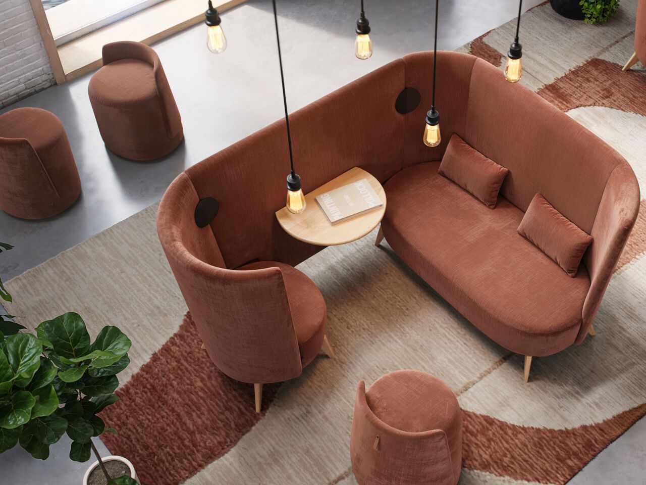 Круглый пуф из ткани Mobitec Болеро ARCH-00029326 - Вид №6