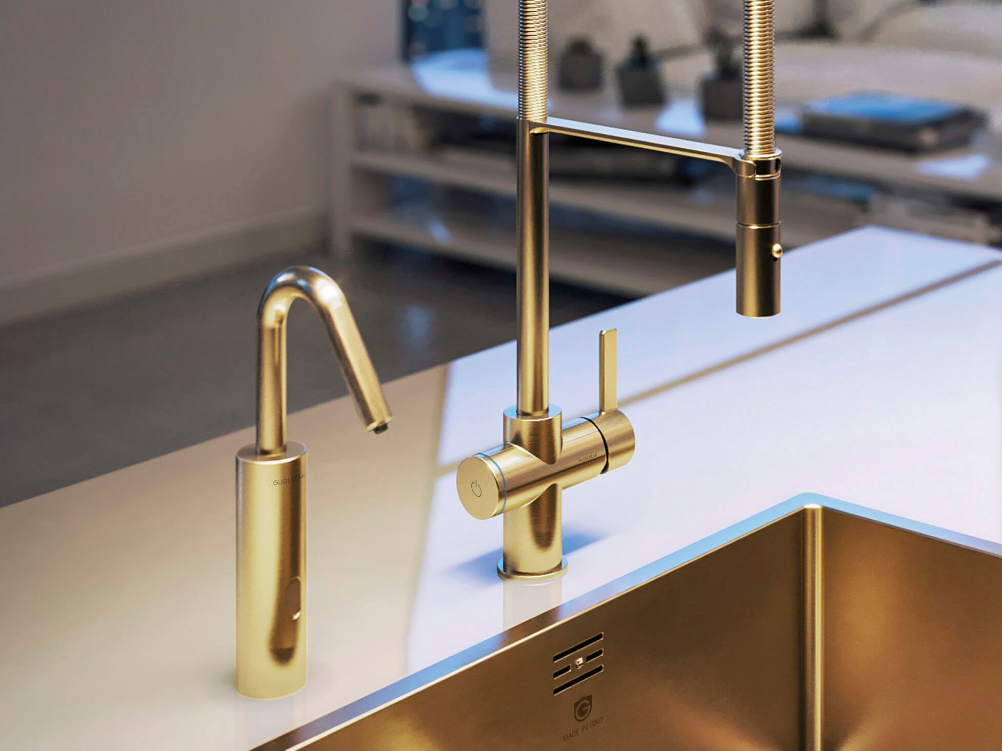 Инфракрасный дозатор мыла GUGLIELMI RUBINETTERIE DS90110 ARCH-00123874 - Вид №5