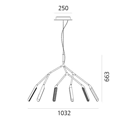 Регулируемая металлическая светодиодная подвесная лампа Artemide Osidio ARCH-00030537 - Вид №8