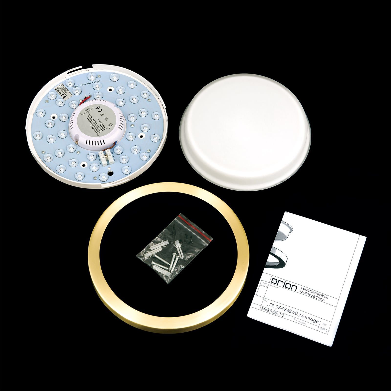 Стеклянный светодиодный потолочный светильник Orion Lerox ARCH-00076009 - Вид №10