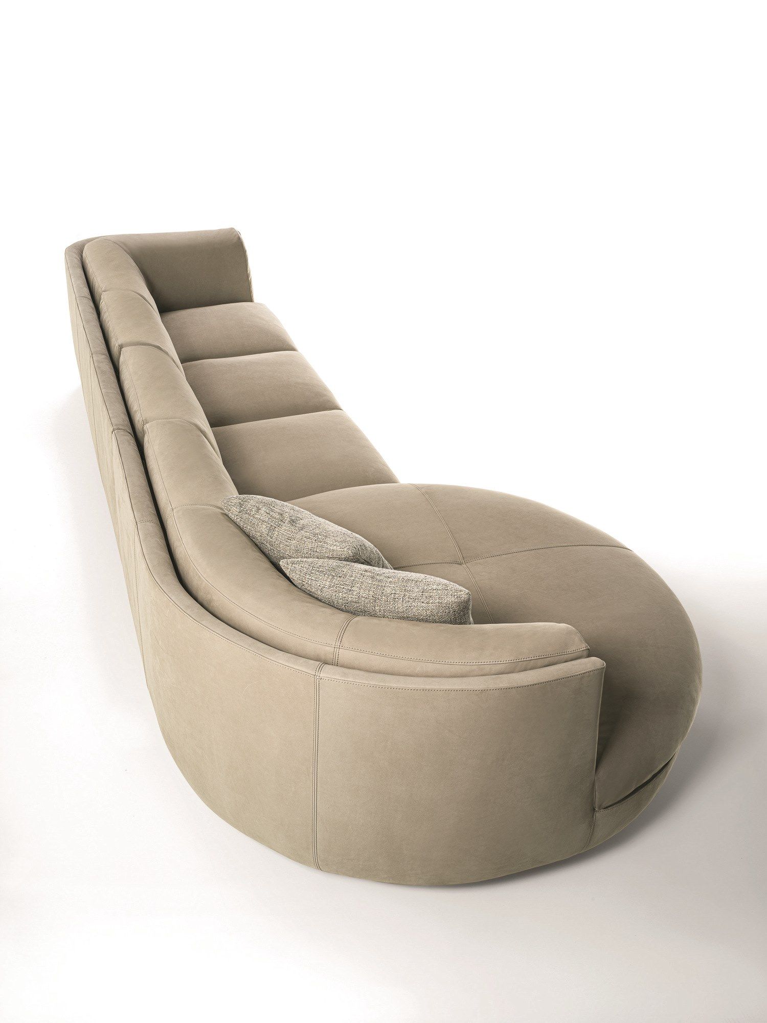 Кожаный и тканевый диван с шезлонгом Longhi Loveluxe 2021-Rhythm'21 collection ARCH-00102477 - Вид №2