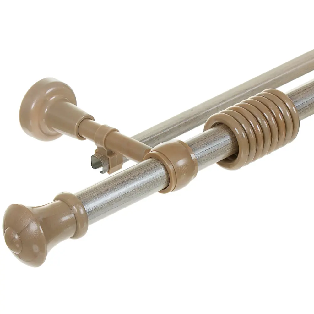 Карниз двухрядный Успех 160 см цвет морена РУССКИЕ КАРНИЗЫ STLM-2208039